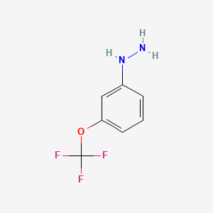 molecular formula C7H7F3N2O B1587898 [3-(三氟甲氧基)苯基]肼 CAS No. 650628-49-2
