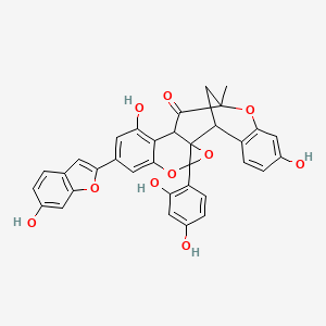 molecular formula C34H24O10 B1587905 Mulberrofuran Q CAS No. 101383-35-1