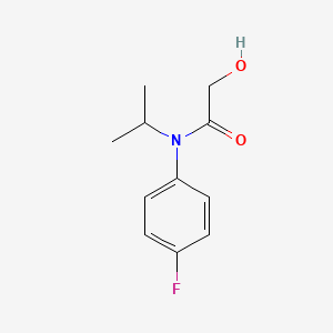 molecular formula C11H14FNO2 B1587938 乙酰胺，N-(4-氟苯基)-2-羟基-N-(1-甲基乙基)- CAS No. 54041-17-7