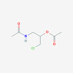 B1587961 1-Acetamido-3-chloropropan-2-yl acetate CAS No. 53460-78-9