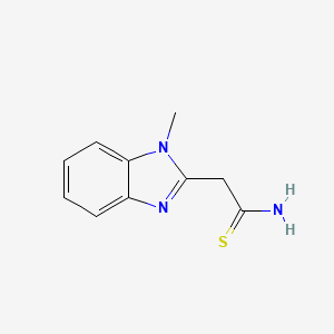 molecular formula C10H11N3S B1587972 2-(1-甲基-1H-苯并咪唑-2-基)乙硫酰胺 CAS No. 61689-99-4