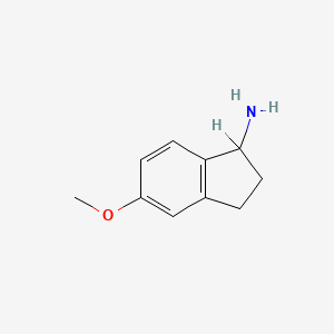 molecular formula C10H13NO B1587977 5-methoxy-2,3-dihydro-1H-inden-1-amine CAS No. 52372-95-9