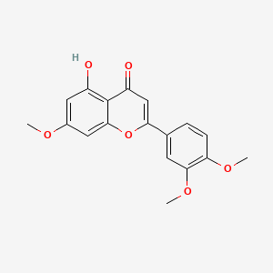 molecular formula C18H16O6 B1587989 5-羟基-3',4',7-三甲氧基黄酮 CAS No. 29080-58-8