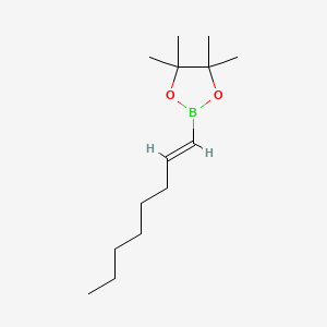 molecular formula C14H27BO2 B1587991 反式-4,4,5,5-四甲基-2-辛-1-烯基-1,3,2-二氧杂硼环丁烷 CAS No. 83947-55-1