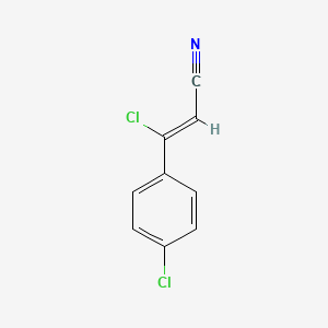 B1587992 3-Chloro-3-(4-chlorophenyl)acrylonitrile CAS No. 78583-86-5
