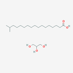 B1588046 Isooctadecanoic acid, ester with 1,2,3-propanetriol CAS No. 61332-02-3