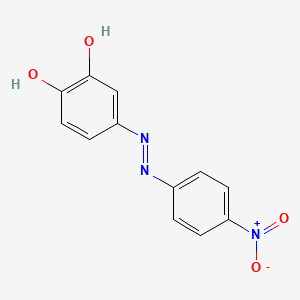 molecular formula C12H9N3O4 B1588057 4-(4-硝基苯基偶氮)邻苯二酚 CAS No. 843-33-4