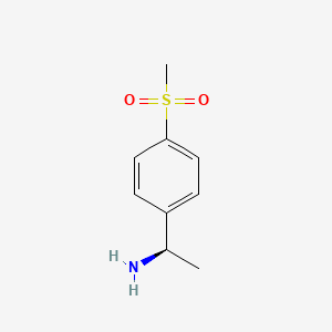 molecular formula C9H13NO2S B1588064 （R）-1-(4-(甲基磺酰基)苯基)乙胺 CAS No. 1038393-47-3