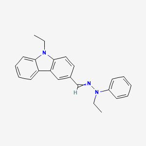 B1588070 9-Ethylcarbazole-3-carboxaldehyde N-Ethyl-N-phenylhydrazone CAS No. 84678-52-4