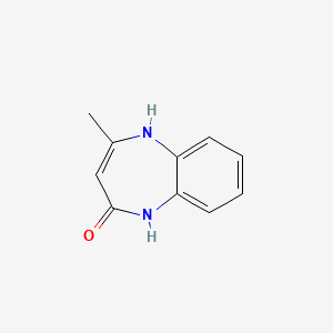 molecular formula C10H10N2O B1588071 4-甲基-1,5-二氢-1,5-苯并二氮杂卓-2-酮 CAS No. 60568-46-9