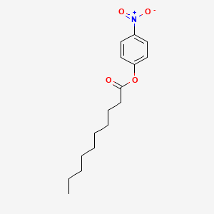 molecular formula C16H23NO4 B1588080 癸酸 4-硝基苯酯 CAS No. 1956-09-8