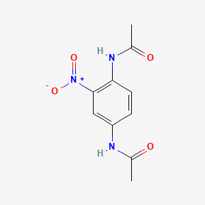 molecular formula C10H11N3O4 B1588106 乙酰胺，N,N'-(2-硝基-1,4-苯撑)双- CAS No. 5345-53-9