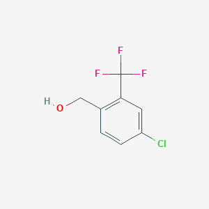 molecular formula C8H6ClF3O B1588108 (4-氯-2-(三氟甲基)苯基)甲醇 CAS No. 773872-13-2