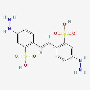 molecular formula C14H16N4O6S2 B1588113 4,4'-二肼基芪-2,2'-二磺酸 CAS No. 26092-49-9