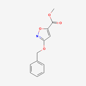 molecular formula C12H11NO4 B1588122 Methyl 3-(benzyloxy)isoxazole-5-carboxylate CAS No. 205115-22-6