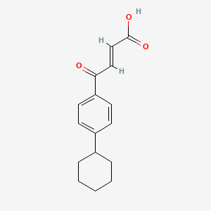 B1588130 3-(4-Cyclohexylbenzoyl)acrylic acid CAS No. 58897-74-8