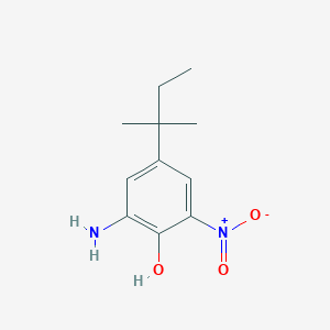 molecular formula C11H16N2O3 B1588132 4-tert-Amyl-2-amino-6-nitrophenol CAS No. 83488-02-2