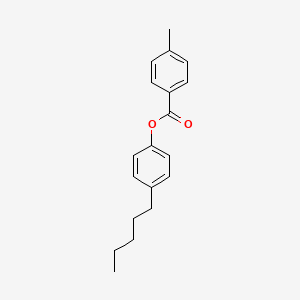 molecular formula C19H22O2 B1588158 4-戊基苯基 4-甲基苯甲酸酯 CAS No. 50649-59-7