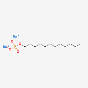 molecular formula C12H25Na2O4P B1588159 十二烷基磷酸钠 CAS No. 7423-32-7