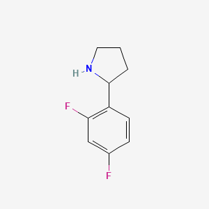 molecular formula C10H11F2N B1588166 2-(2,4-Difluorophenyl)pyrrolidine CAS No. 524674-05-3