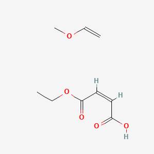 molecular formula C9H14O5 B1588201 2-丁烯二酸(Z)-,单乙酯,与甲氧基乙烯的聚合物 CAS No. 25087-06-3