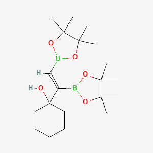 molecular formula C20H36B2O5 B1588212 1-[(E)-1,2-双(4,4,5,5-四甲基-1,3,2-二氧杂硼环-2-基)乙烯基]环己醇 CAS No. 264144-69-6