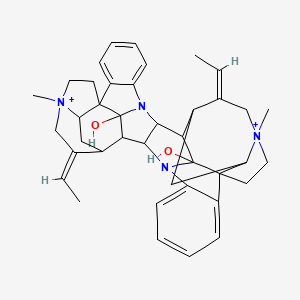 molecular formula C40H48N4O2+2 B1588224 C-Calebassine CAS No. 7257-29-6