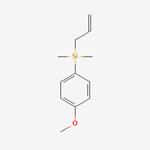 molecular formula C12H18OSi B1588231 烯丙基(4-甲氧基苯基)二甲基硅烷 CAS No. 68469-60-3
