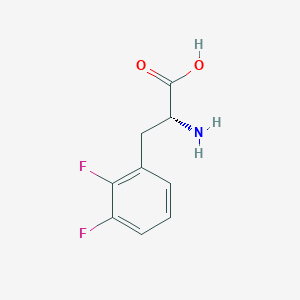 molecular formula C9H9F2NO2 B1588279 2,3-二氟-D-苯丙氨酸 CAS No. 266360-59-2