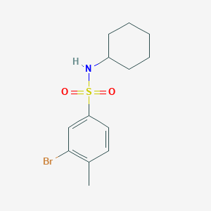 molecular formula C13H18BrNO2S B1588281 N-环己基 3-溴-4-甲基苯磺酰胺 CAS No. 850429-69-5