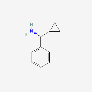 molecular formula C10H13N B1588297 (R)-环丙基(苯基)甲胺 CAS No. 434307-26-3