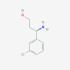 molecular formula C9H12ClNO B1588298 (s)-3-(3-Chlorophenyl)-beta-alaninol CAS No. 1212999-20-6