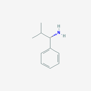 molecular formula C10H15N B1588299 (S)-2-Methyl-1-phenylpropan-1-amine CAS No. 68906-26-3