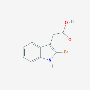 molecular formula C10H8BrNO2 B158830 2-(2-Bromo-1H-indol-3-yl)acetic acid CAS No. 1912-39-6