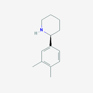 molecular formula C13H19N B1588302 (S)-2-(3,4-二甲苯基)哌啶 CAS No. 1213162-87-8