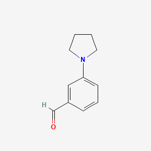 molecular formula C11H13NO B1588306 3-吡咯烷-1-基苯甲醛 CAS No. 857283-89-7