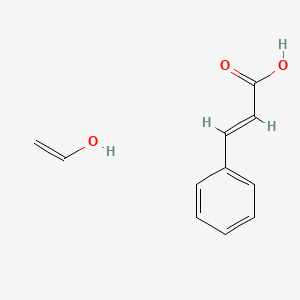 molecular formula C11H12O3 B1588326 乙烯醇，均聚物，3-苯基-2-丙烯酸酯 CAS No. 9050-06-0