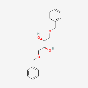 molecular formula C18H22O4 B1588333 (+)-1,4-二-O-苄基-D-赤藓糖醇 CAS No. 91604-41-0