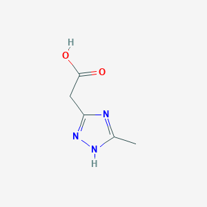 molecular formula C5H7N3O2 B1588338 （5-甲基-2H-[1,2,4]三唑-3-基）-乙酸 CAS No. 720706-28-5