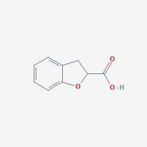 molecular formula C9H8O3 B158835 2,3-二氢-1-苯并呋喃-2-羧酸 CAS No. 1914-60-9