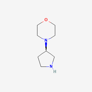 molecular formula C8H16N2O B1588376 (R)-4-(pyrrolidin-3-yl)morpholine CAS No. 511295-94-6