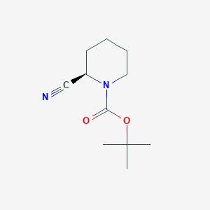 molecular formula C11H18N2O2 B1588394 (R)-1-N-Boc-2-cyano-piperidine CAS No. 940000-26-0