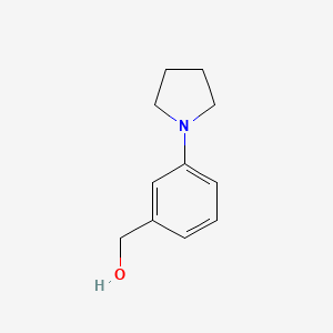 molecular formula C11H15NO B1588405 (3-吡咯烷-1-基苯基)甲醇 CAS No. 859850-72-9