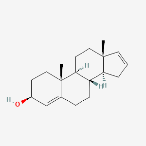molecular formula C19H28O B1588420 Androsta-4,16-dien-3-ol, (3beta)- CAS No. 23062-06-8