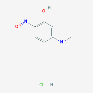 molecular formula C8H11ClN2O2 B1588426 2-Nitroso-5-dimethylaminophenol Hydrochloride CAS No. 41317-10-6
