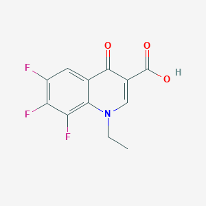 B1588456 1-Ethyl-6,7,8-trifluoro-4-oxo-1,4-dihydroquinoline-3-carboxylic acid CAS No. 75338-42-0