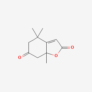 molecular formula C11H14O3 B1588472 脱氢紫罗兰内酯 CAS No. 19355-58-9