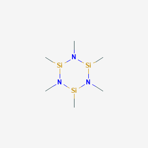molecular formula C6H18N3Si3 B1588516 1,2,3,4,5,6-六甲基环三硅氮烷 CAS No. 2587-46-4
