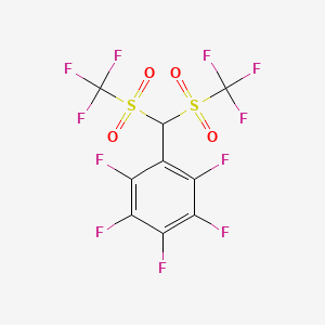 B1588527 1-[Bis(trifluoromethanesulfonyl)methyl]-2,3,4,5,6-pentafluorobenzene CAS No. 405074-81-9