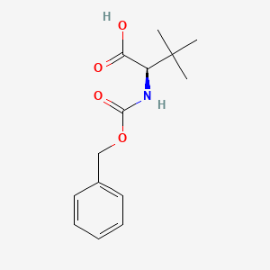 molecular formula C14H19NO4 B1588571 (R)-2-(((苄氧羰基)氨基)-3,3-二甲基丁酸 CAS No. 70874-05-4
